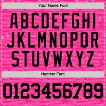 Load image into Gallery viewer, Custom Pink Black Fragment Art Round Neck Sublimation Basketball Suit Jersey