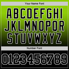 Load image into Gallery viewer, Custom Neon Green Black-White Fade Fashion Round Neck Sublimation Basketball Suit Jersey