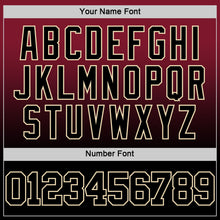 Load image into Gallery viewer, Custom Crimson Black-Cream Fade Fashion Round Neck Sublimation Basketball Suit Jersey