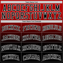 Load image into Gallery viewer, Custom Red Black-White Fade Fashion Round Neck Sublimation Basketball Suit Jersey