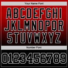 Load image into Gallery viewer, Custom Red Black-White Fade Fashion Round Neck Sublimation Basketball Suit Jersey