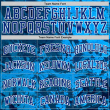 Load image into Gallery viewer, Custom Tie Dye Royal-White Round Neck Sublimation Basketball Suit Jersey