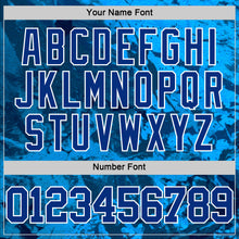 Load image into Gallery viewer, Custom Tie Dye Royal-White Round Neck Sublimation Basketball Suit Jersey