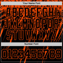 Charger l'image dans la galerie, Custom Black Orange Splash Round Neck Sublimation Basketball Suit Jersey