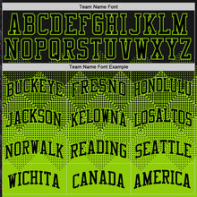 Charger l'image dans la galerie, Custom Black Neon Green Gradient Square Shapes Round Neck Sublimation Basketball Suit Jersey
