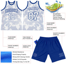 Загрузить изображение в средство просмотра галереи, Custom White Royal Curve Lines Round Neck Sublimation Basketball Suit Jersey