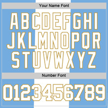 Load image into Gallery viewer, Custom Light Blue White-Old Gold Argentinian Flag Round Neck Sublimation Basketball Suit Jersey