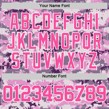 Charger l'image dans la galerie, Custom Camo Pink-White Round Neck Sublimation Salute To Service Basketball Suit Jersey
