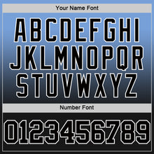 Загрузить изображение в средство просмотра галереи, Custom Powder Blue Black-White Fade Fashion Round Neck Sublimation Basketball Suit Jersey