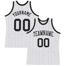 Load image into Gallery viewer, Custom Gray Black-White Line Round Neck Sublimation Basketball Suit Jersey