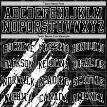 Load image into Gallery viewer, Custom Black White Splash Round Neck Sublimation Basketball Suit Jersey