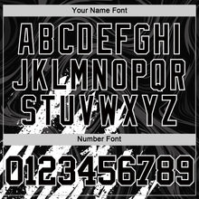 Load image into Gallery viewer, Custom Black White Splash Round Neck Sublimation Basketball Suit Jersey