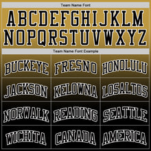 Load image into Gallery viewer, Custom Old Gold Black-White Fade Fashion Round Neck Sublimation Basketball Suit Jersey