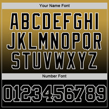Load image into Gallery viewer, Custom Old Gold Black-White Fade Fashion Round Neck Sublimation Basketball Suit Jersey
