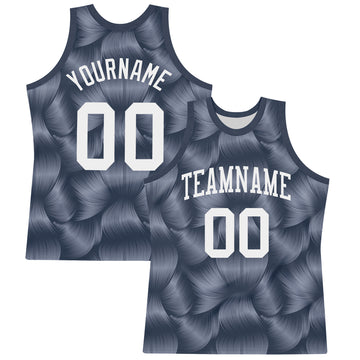 Custom Steel Gray White Line Round Neck Sublimation Basketball Suit Jersey