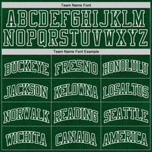 Laden Sie das Bild in den Galerie-Viewer, Custom Green White Geometric Shape Round Neck Sublimation Basketball Suit Jersey