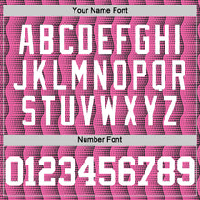 Load image into Gallery viewer, Custom Pink White-Black Geometric Shape Round Neck Sublimation Basketball Suit Jersey