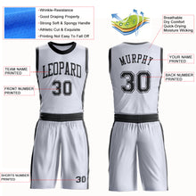 Загрузить изображение в средство просмотра галереи, Custom White Black Round Neck Suit Basketball Jersey