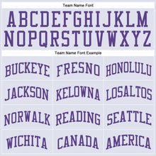 Charger l'image dans la galerie, Custom White Purple Round Neck Suit Basketball Jersey