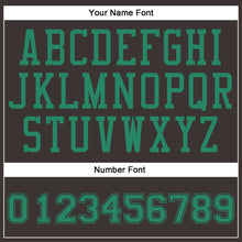 Load image into Gallery viewer, Custom Brown Kelly Green Round Neck Suit Basketball Jersey