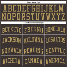 Charger l'image dans la galerie, Custom Brown Old Gold Round Neck Suit Basketball Jersey