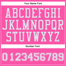 Загрузить изображение в средство просмотра галереи, Custom Pink White Round Neck Suit Basketball Jersey