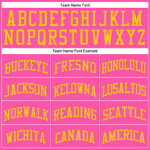 Загрузить изображение в средство просмотра галереи, Custom Pink Gold Round Neck Suit Basketball Jersey