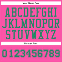 Загрузить изображение в средство просмотра галереи, Custom Pink Kelly Green Round Neck Suit Basketball Jersey