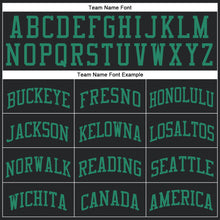 Laden Sie das Bild in den Galerie-Viewer, Custom Black Kelly Green Round Neck Suit Basketball Jersey