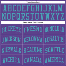 Charger l'image dans la galerie, Custom Purple Teal Round Neck Suit Basketball Jersey