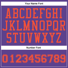 Charger l'image dans la galerie, Custom Purple Orange Round Neck Suit Basketball Jersey