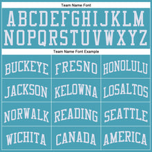 Charger l'image dans la galerie, Custom Teal White Round Neck Suit Basketball Jersey