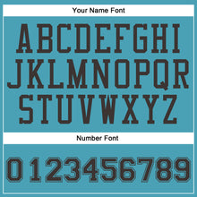 Load image into Gallery viewer, Custom Teal Brown Round Neck Suit Basketball Jersey
