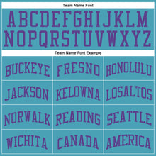 Charger l'image dans la galerie, Custom Teal Purple Round Neck Suit Basketball Jersey