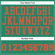 Загрузить изображение в средство просмотра галереи, Custom Kelly Green Orange Round Neck Suit Basketball Jersey