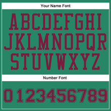 Загрузить изображение в средство просмотра галереи, Custom Kelly Green Maroon Round Neck Suit Basketball Jersey