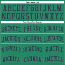 Laden Sie das Bild in den Galerie-Viewer, Custom Kelly Green Navy Round Neck Suit Basketball Jersey