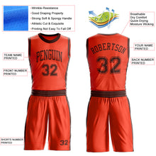 Load image into Gallery viewer, Custom Orange Brown Round Neck Suit Basketball Jersey