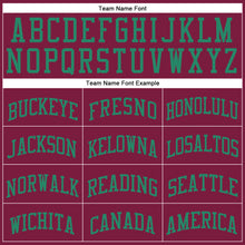 Load image into Gallery viewer, Custom Maroon Kelly Green Round Neck Suit Basketball Jersey