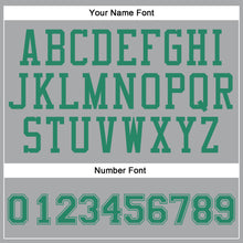 Load image into Gallery viewer, Custom Gray Kelly Green Round Neck Suit Basketball Jersey