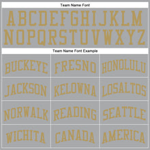 Laden Sie das Bild in den Galerie-Viewer, Custom Gray Old Gold Round Neck Suit Basketball Jersey