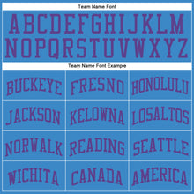 Laden Sie das Bild in den Galerie-Viewer, Custom Blue Purple Round Neck Suit Basketball Jersey