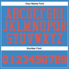 Laden Sie das Bild in den Galerie-Viewer, Custom Blue Orange Round Neck Suit Basketball Jersey