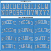 Laden Sie das Bild in den Galerie-Viewer, Custom Blue Gray Round Neck Suit Basketball Jersey