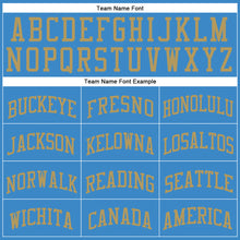 Laden Sie das Bild in den Galerie-Viewer, Custom Blue Old Gold Round Neck Suit Basketball Jersey