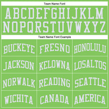 Laden Sie das Bild in den Galerie-Viewer, Custom Neon Green White Round Neck Suit Basketball Jersey