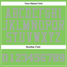 Laden Sie das Bild in den Galerie-Viewer, Custom Neon Green Gray Round Neck Suit Basketball Jersey