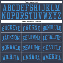 Laden Sie das Bild in den Galerie-Viewer, Custom Navy Blue Round Neck Suit Basketball Jersey