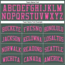 Laden Sie das Bild in den Galerie-Viewer, Custom Green Pink Round Neck Suit Basketball Jersey