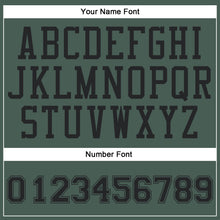 Load image into Gallery viewer, Custom Green Black Round Neck Suit Basketball Jersey